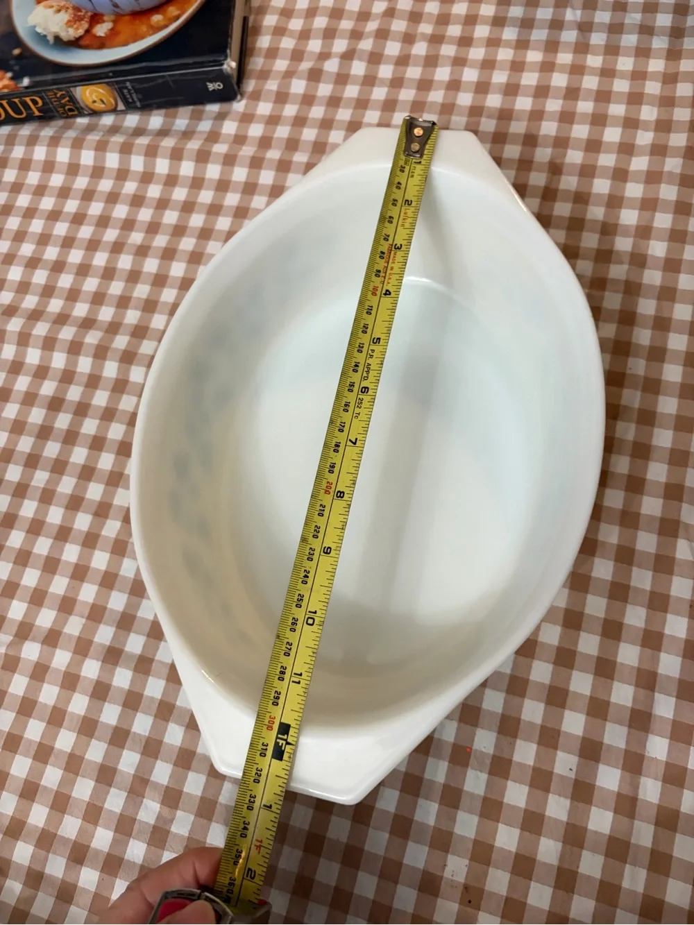 Vintage Pyrex 045 2-1/2 Qt Golden Acorn Oval Casserole Dish Made In USA